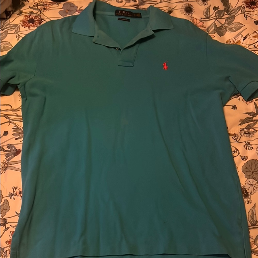 Polo by Ralph Lauren Men's Green Polo Shirt